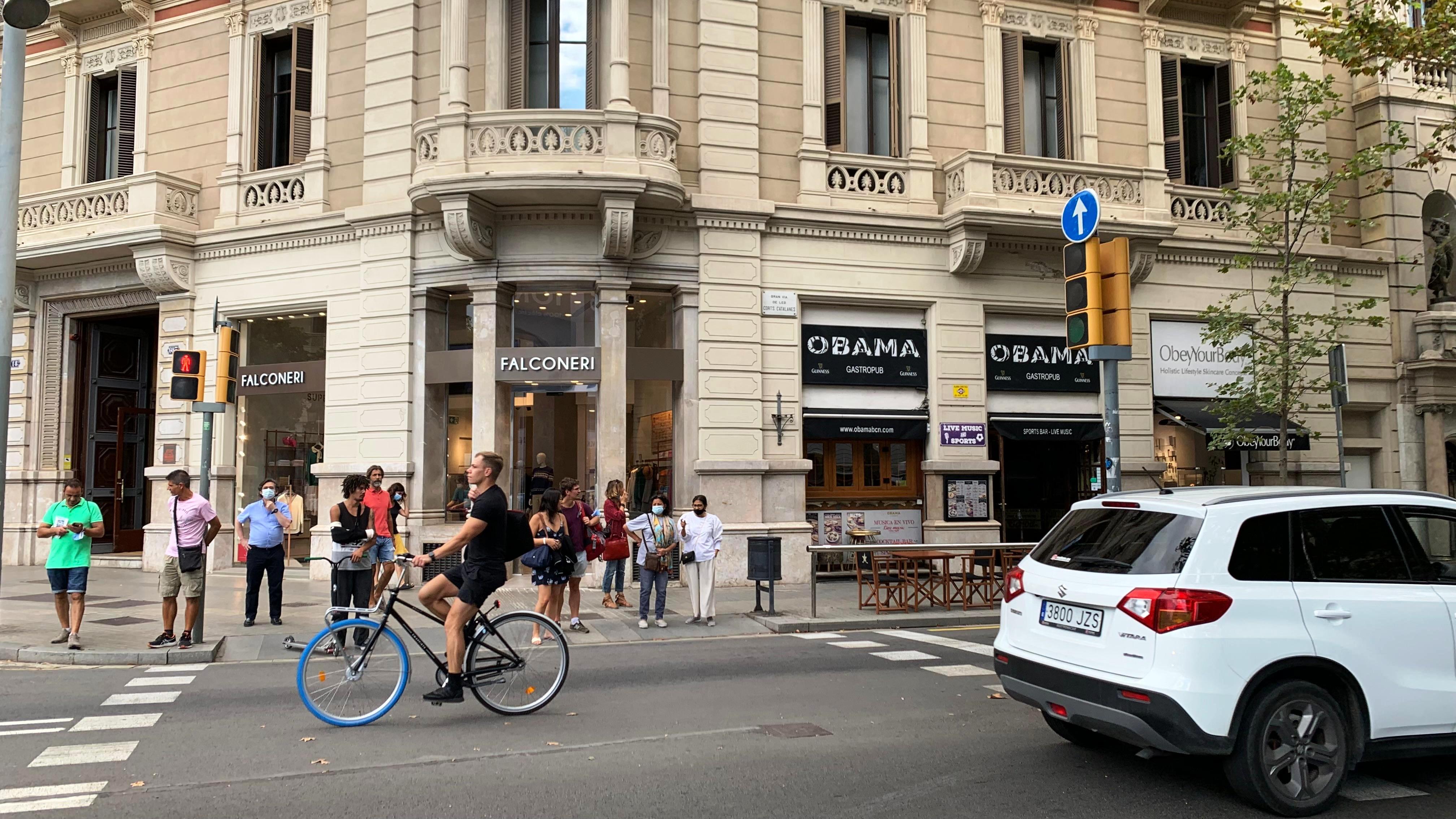 Barcelona street intersection